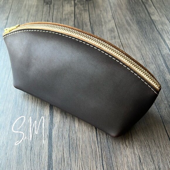 Portland Leather Handbags - NEW Portland Leather Goods Grizzly Eclipse Makeup Bag!